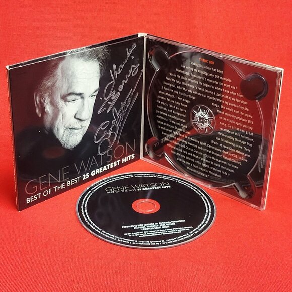 Gene Watson Best Of The Best 25 Greatest Hits CD 2012  Signed - Picture 7 of 9